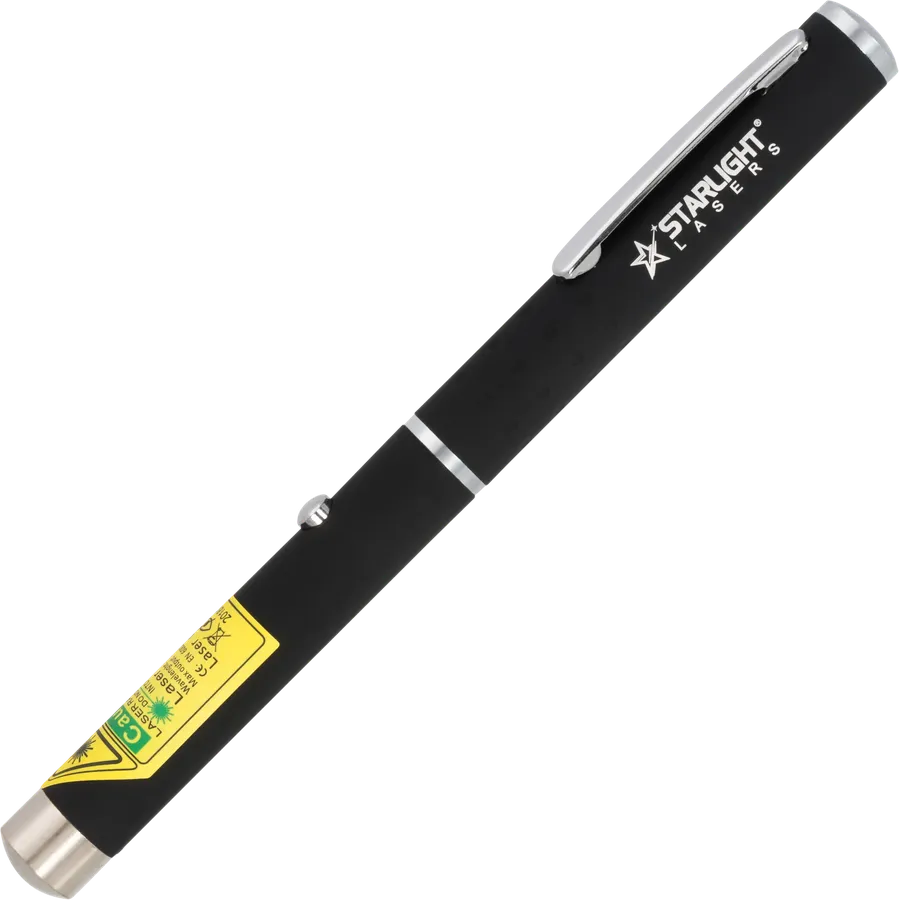 Grüner Laserpointer X1 als schlanker Stift mit Clip