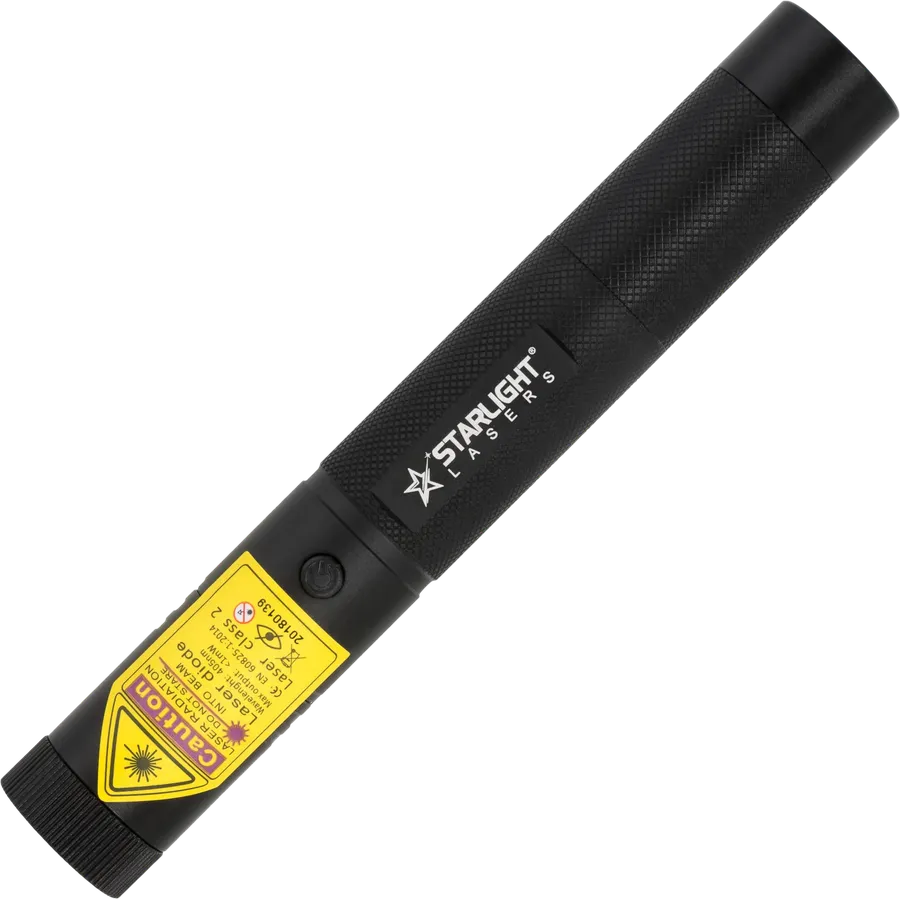 Violetter Laserpointer V1 Pro mit 405 nm und Aluminiumgehäuse